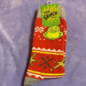 Dr. Seuss The Grinch Red and Green Women's Socks